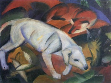 Drei Tiere expresionista Pinturas al óleo